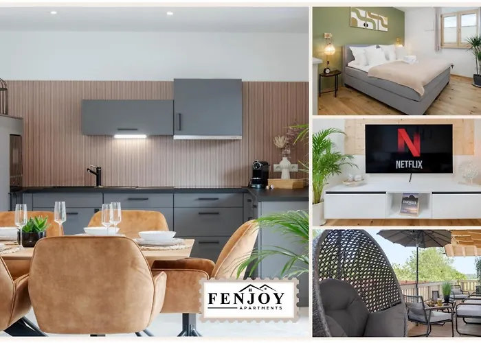 Fenjoy: Grosses Ferienapartment Im Neubau / Balkon / Bbq
